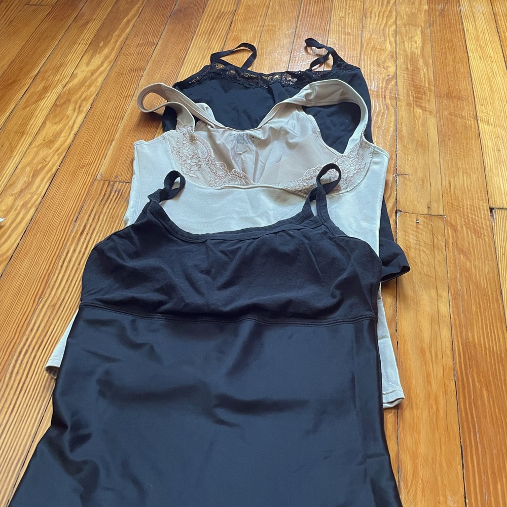 3 Shapewear Tank Tops. Size Large
